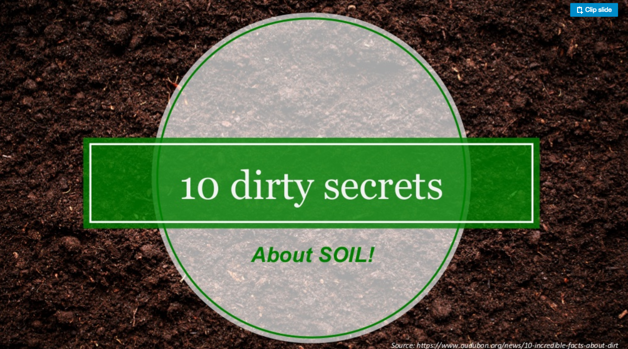 10 Dirty Secrets About Soil [SlideShare]